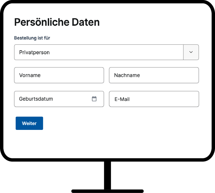 Desktop mit Identitätsdokument