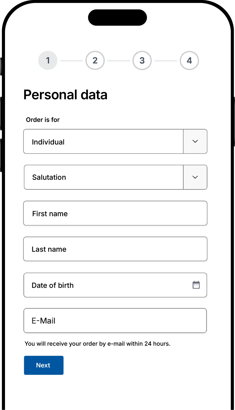 Smartphone with identity document
