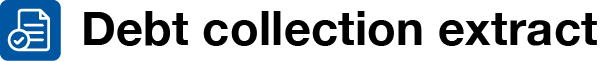 e-debt collection extract Logo